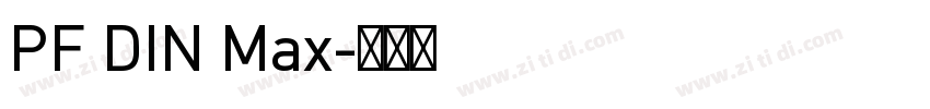 PF DIN Max字体转换